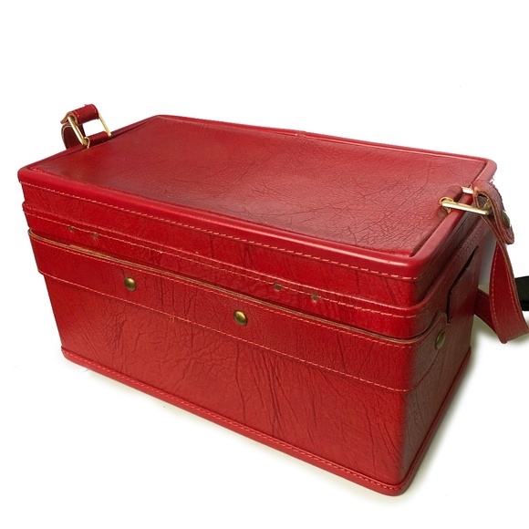 Vintage Bags Vintage Hartmann Red Train Case Travel Bag Poshmark